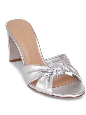 Veronica Beard Ganita Knot-Front Sandal, SZ 8